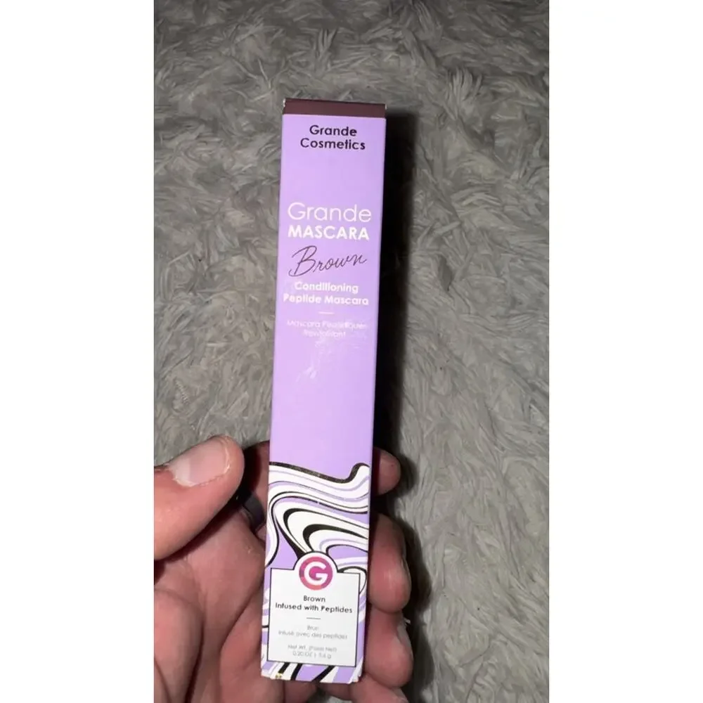 GrandeMASCARA Brown Conditioning Peptide Mascara Grande Cosmetics 0.20 oz